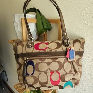 Coach Poppy glam tote